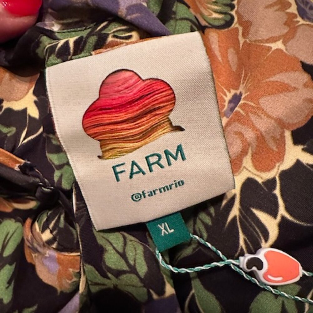 FARM Rio "Capri" Black Sleeveless Floral Mini Dress Size S, M, XL Available - Picture 8 of 11